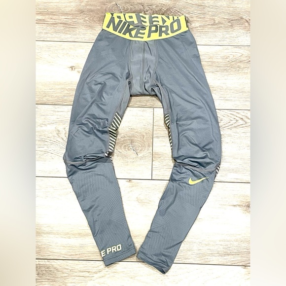 NIKE PRO men’s base layer gray 6/8 S small - Picture 2 of 4